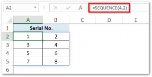 SEQUENCE Function in Excel - Generate Number Series - Excel Unlocked