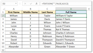 Excel TEXTJOIN Function - Join Text with Delimiter - Excel Unlocked
