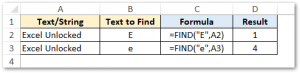 Excel FIND Function - Get Position of Text in String - Excel Unlocked