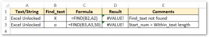 Excel FIND Function - Get Position of Text in String - Excel Unlocked