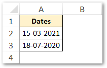 Dates in DD-MM-YYYY format