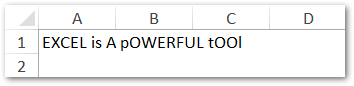 Excel PROPER Function - Convert Into Sentence Case - Excel Unlocked