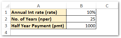 Compounding Semi-Annually PV Excel