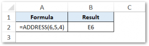 ADDRESS Function in Excel - Get Excel Cell Address - Excel Unlocked