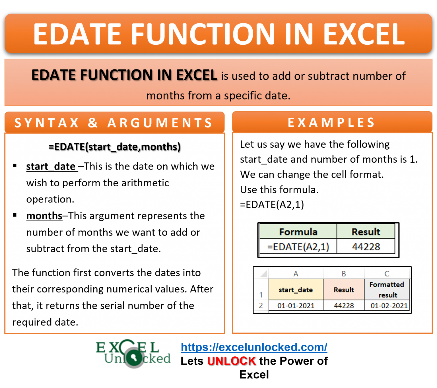 Date Formula In Excel Add Months