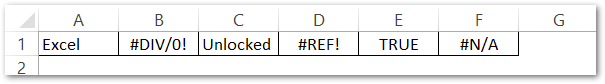 ISERROR Function of excel example 2 raw data