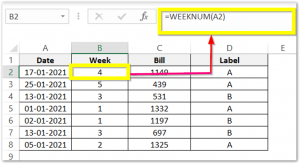 WEEKNUM Function in Excel - Finding Week Number - Excel Unlocked