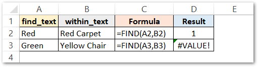 FIND and ISNUMBER function of excel