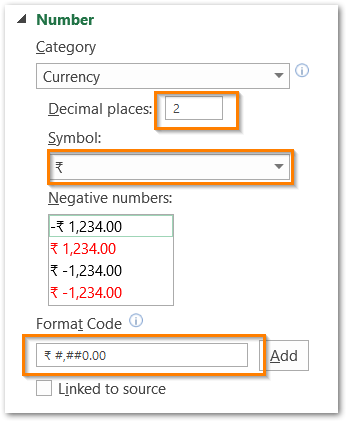 number formats of chart axis values changing