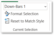 formatting the down bars of a stock chart in excel