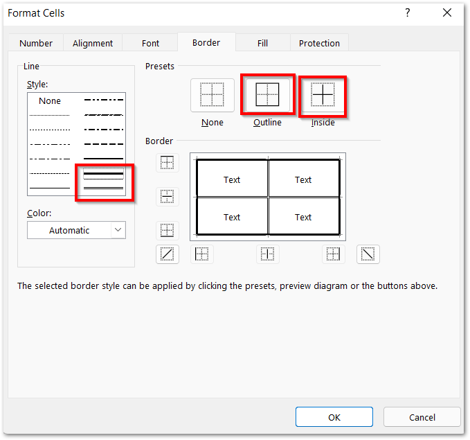 adding borders to cells in excel