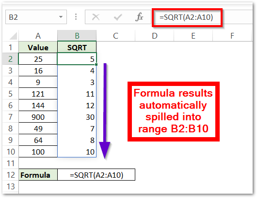 Applications Of Sqrt Function In Excel Excel Unlocked 9255