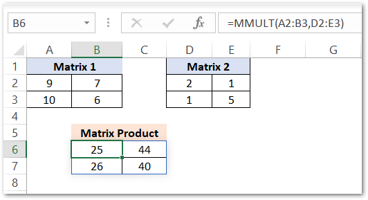 Mmult Function In Excel Matrix Multiplication Excel Unlocked 5834