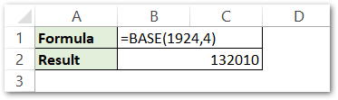 BASE Function in Excel - Change the Radix - Excel Unlocked