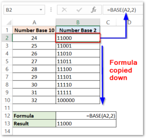 BASE Function in Excel - Change the Radix - Excel Unlocked