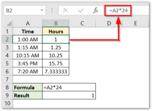 convert number of hours and minutes to decimal in excel
