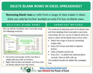 infographics remove blank rows
