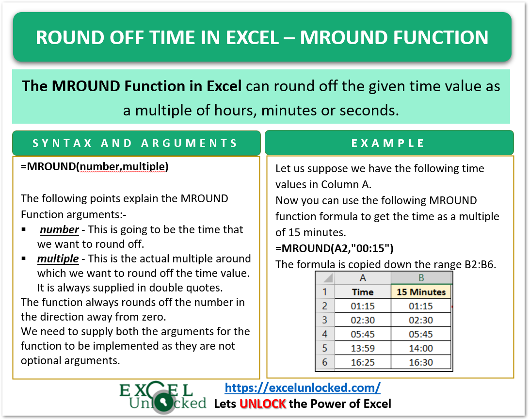 How To Round Off Numbers In Excel Without Formula