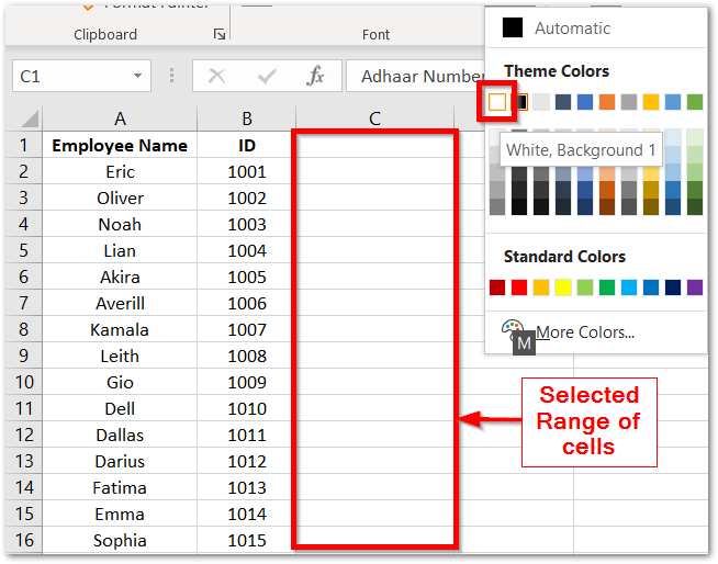 Hide Or Unhide Cell Content In Excel Excel Unlocked 7095