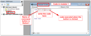 Macro using VBA Editor - Command Button - Excel Unlocked