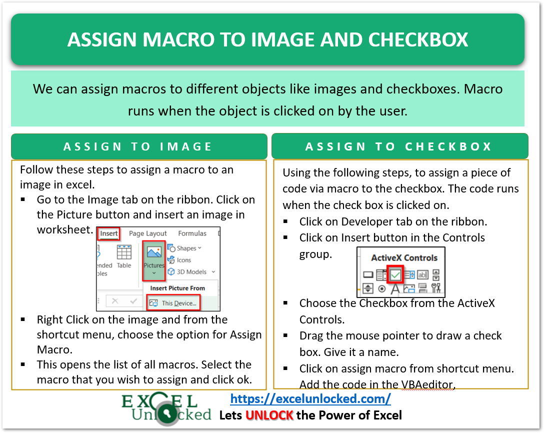 assign a macro