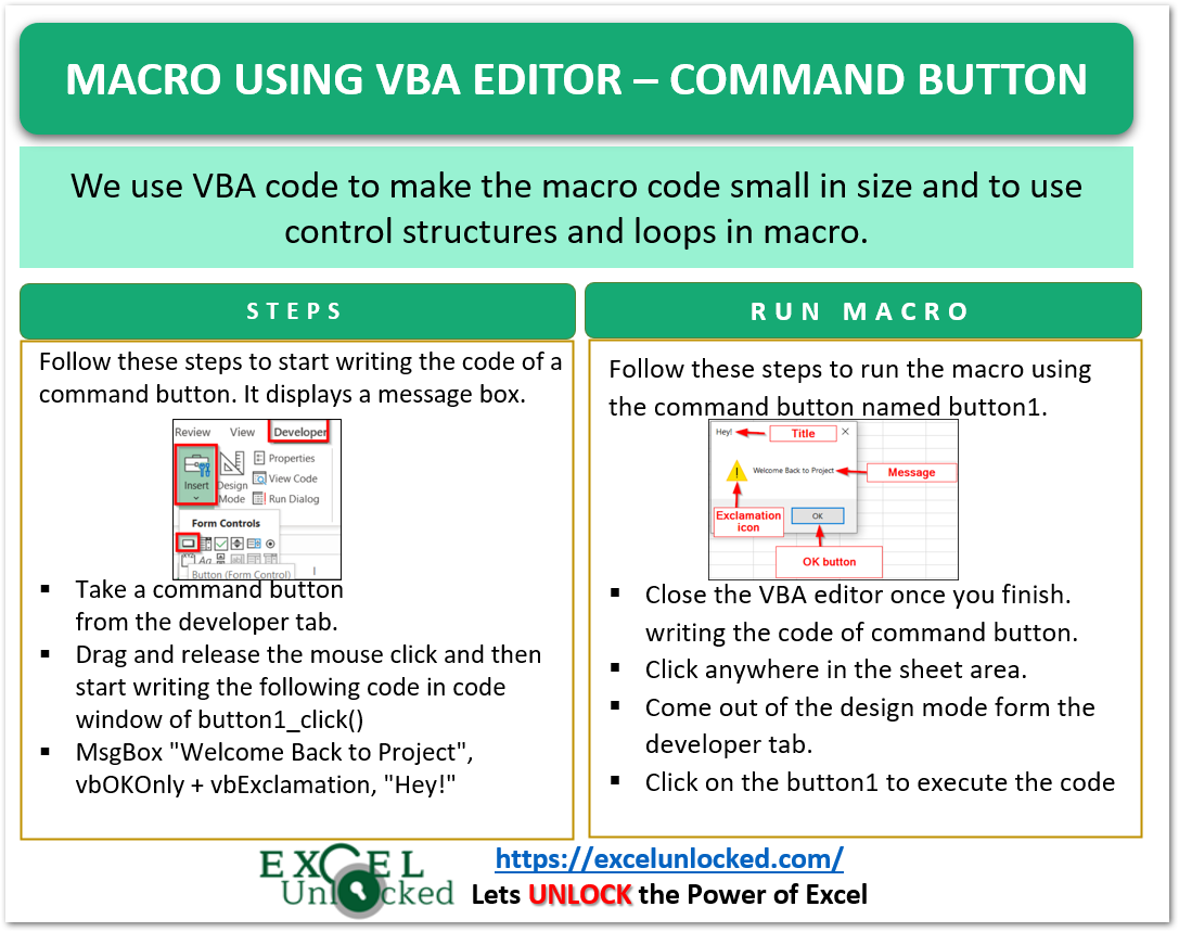 add macro using vba