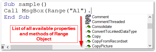 call a method of an object in vba