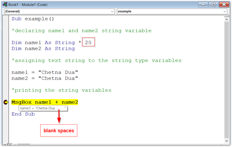 Strings In Vba Fixed And Variable Length Excel Unlocked