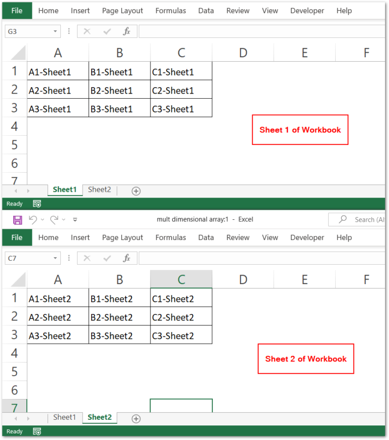 Multidimensional Arrays in VBA