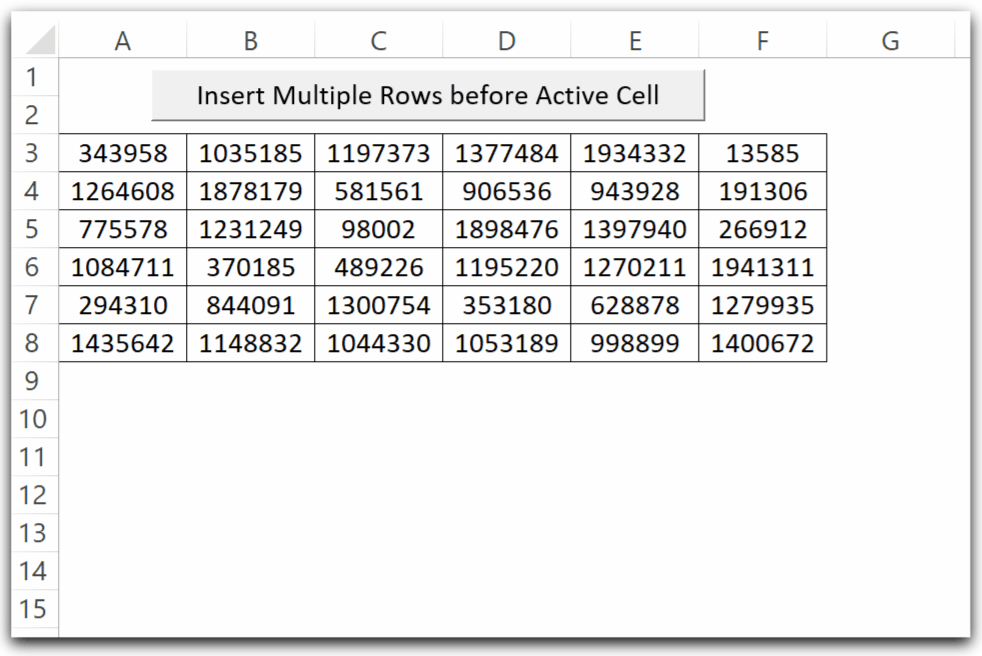 Insert Rows Using Vba Copy Formatting Excel Unlocked 0839