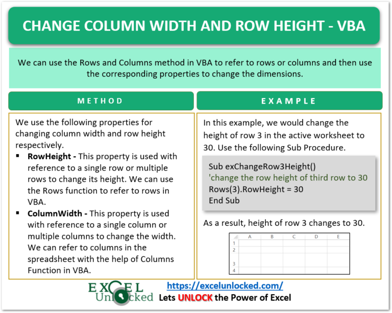 Change Row Height 