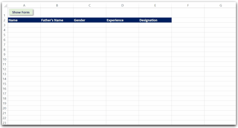 Employee Joining User Form - VBA Project Excel - Excel Unlocked