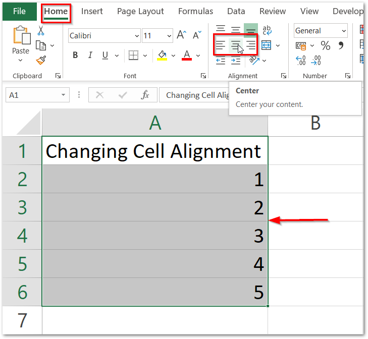 Change Cell Alignment Using VBA - Excel Unlocked