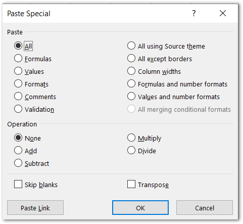 Paste Special Method in VBA - Excel Unlocked